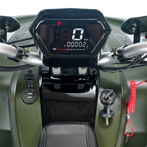 Квадроцикл детский электрический OMA Electric ELF-750 Dark green
