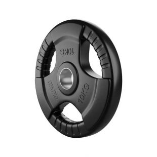 Диск обрезиненный тренировочный с тройным хватом OKPRO OK2005 20 кг