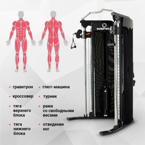 Двойной блок регулируемый Inspire FT1 (FT10B) черный