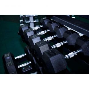 Гантель гексагональная обрезиненная PROFI-FIT 1 кг