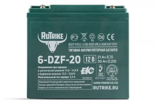 Комплект тяговых гелевых аккумуляторов RuTrike 6-DZF-20