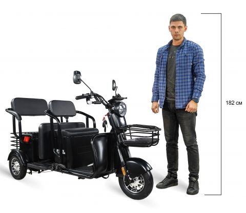 Электротрицикл WHITE SIBERIA SIBTRIKE R 2000W