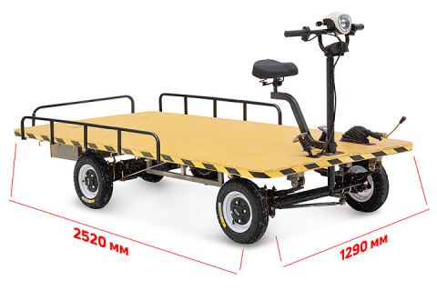 Платформенная тележка электрическая RuTrike СКЛАД 2500 NEW