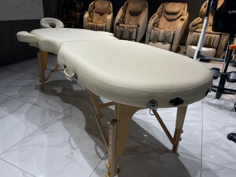 Массажный стол Restpro VIP OVAL 2 крем (Витринный экземпляр)