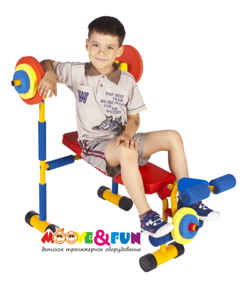 Детская скамья для жима со штангой Moove&Fun SH-06