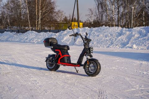 Электроскутер WHITE SIBERIA PRO BLACK EDITION 5000W