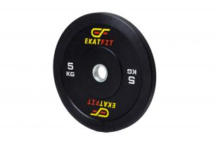 Диск бамперный EkatFit 5 кг (черный) 